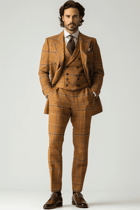 Honey Cotton Graduation Suit — Custom Made to Measure
