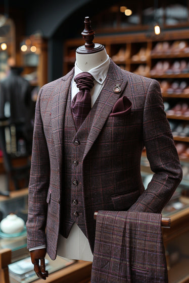 Men's Grey Wool Suit — Custom Made to Measure | SuitedNoir