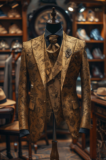 Tan Wool Suit — Custom Made to Measure