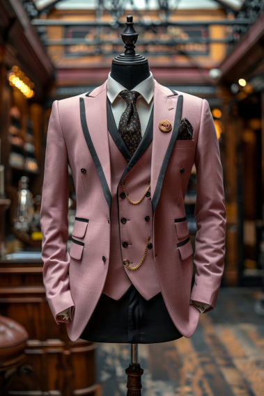 Light Pink Cotton Suit — Custom Made to Measure