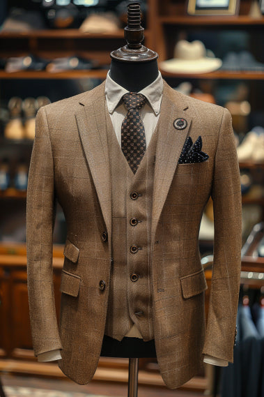 Beige Cotton Suit — Custom Made to Measure