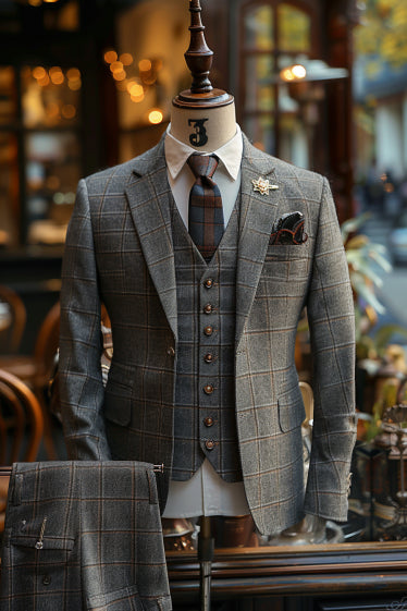 Beige Wool Suit — Custom Made to Measure