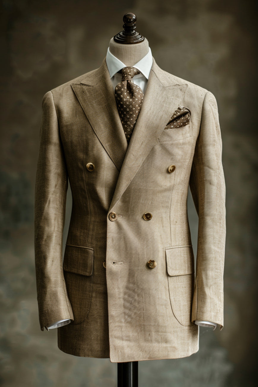 Coffee Brown Linen Suit – Custom Made & Made to Measure