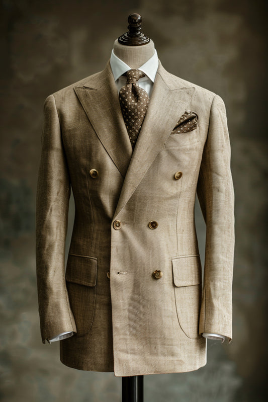 Coffee Brown Linen Suit – Custom Made & Made to Measure