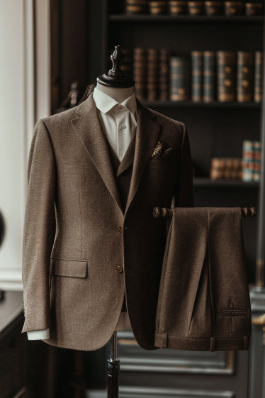 Coffee Brown Linen Suit – Custom Made & Made to Measure