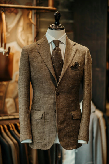 Brown Linen Suit – Custom Made & Made to Measure