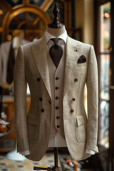 White Linen Suit – Custom Made & Made to Measure