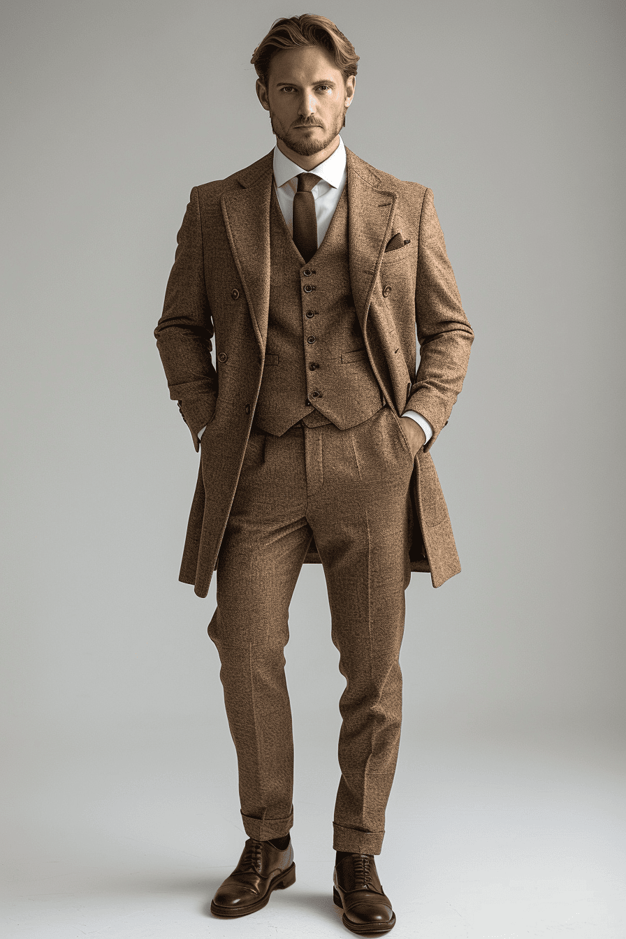 Ivory Cashmere Blend Suit — Custom Made to Measure