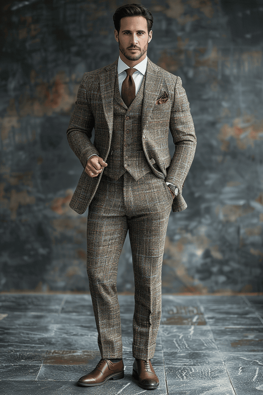 Ivory Flannel Suit — Custom Made to Measure