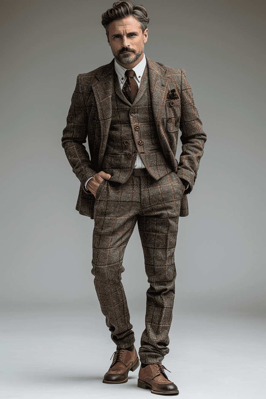 Khaki Flannel Suit — Custom Made to Measure
