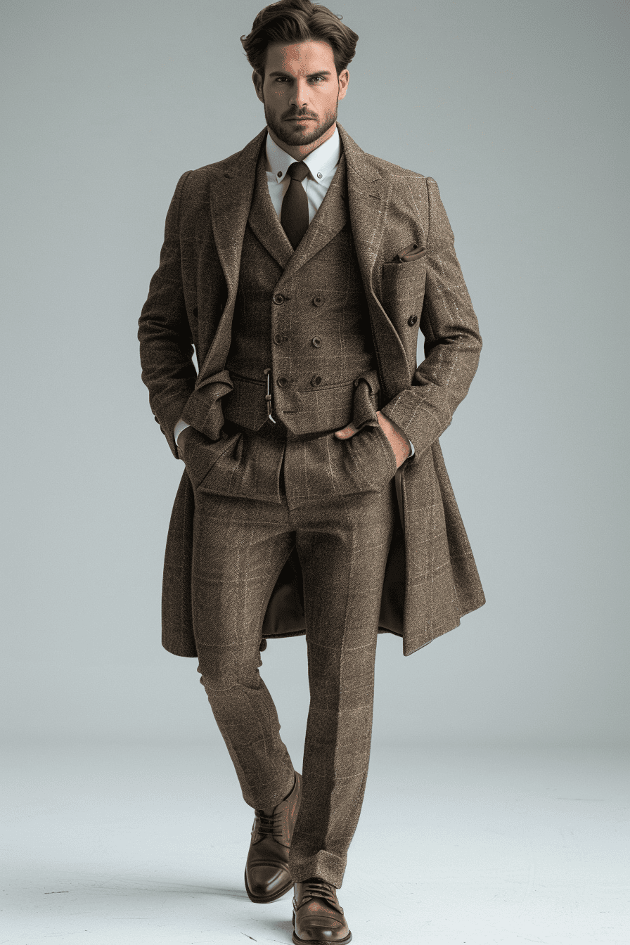 Khaki Cotton Graduation Suit — Custom Made to Measure