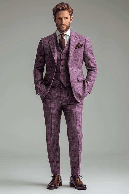 Lavender Cotton Graduation Suit — Custom Made to Measure
