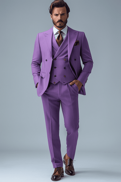 Lavender Cotton Graduation Suit — Custom Made to Measure