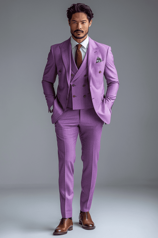 Lavender Wool Graduation Suit — Custom Made to Measure