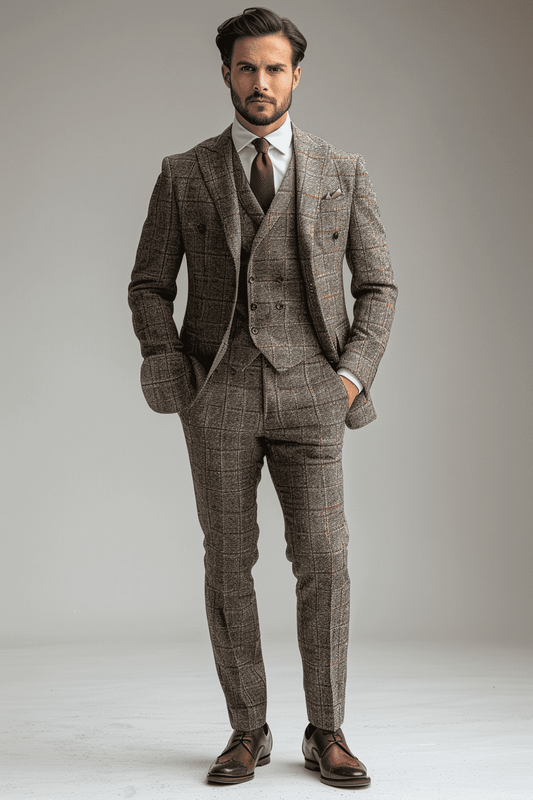Light Gray Cashmere Blend Suit — Custom Made to Measure