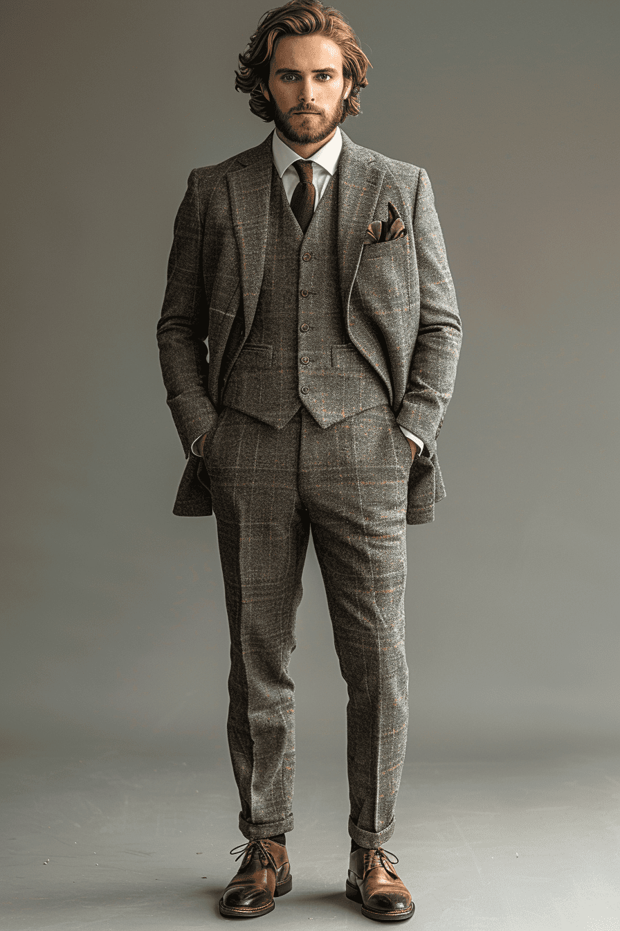 Light Grey Cotton Graduation Suit — Custom Made to Measure
