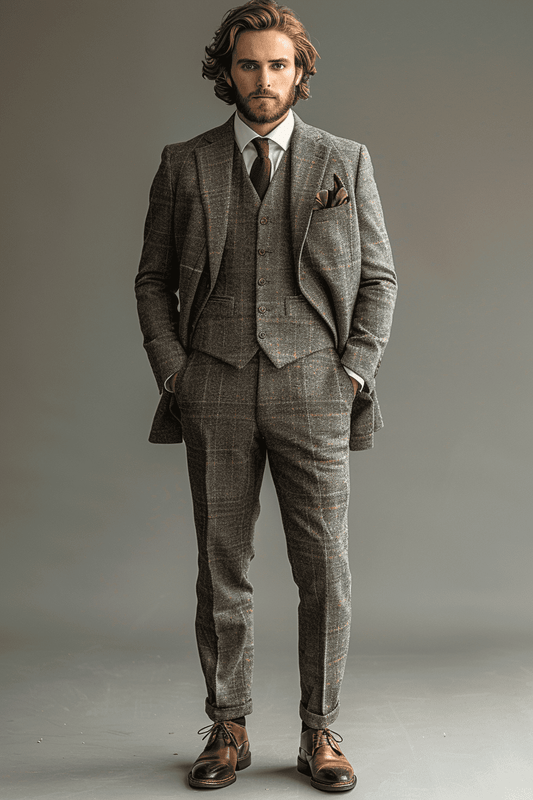 Light Grey Cotton Graduation Suit — Custom Made to Measure