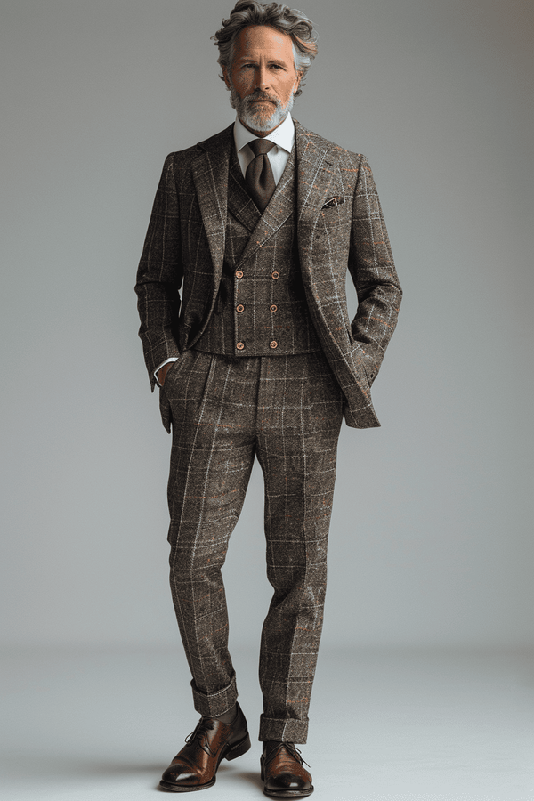 Light Grey Silk Blend Father of the Bride Suit — Custom Made to Measure