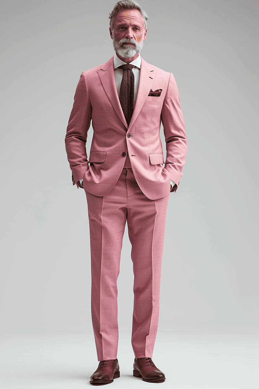 Light Pink Cashmere Blend Suit — Custom Made to Measure