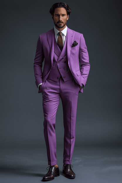 Lilac Cotton Graduation Suit — Custom Made to Measure