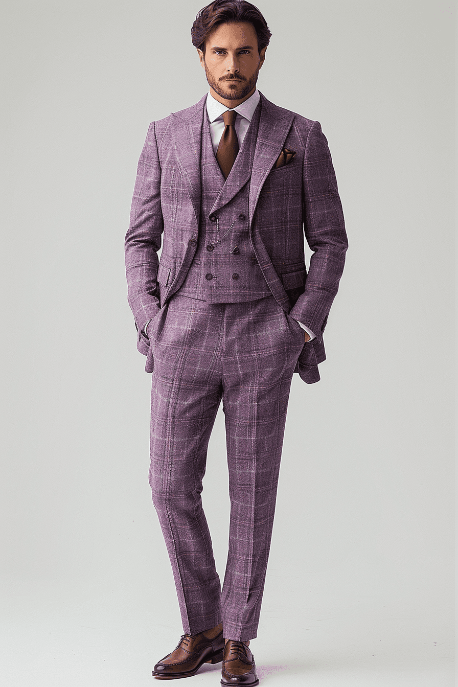 Lilac Wool Graduation Suit — Custom Made to Measure