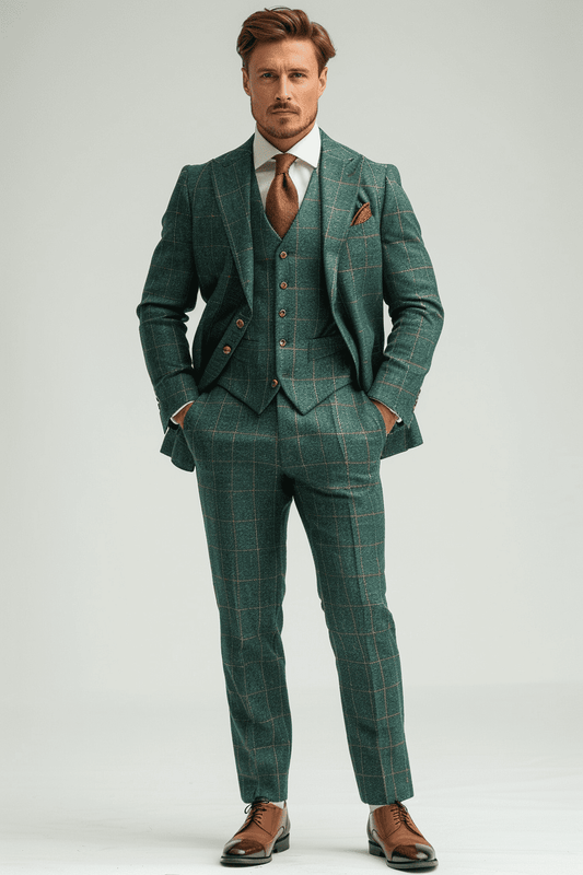 Midnight Blue Linen Graduation Suit — Custom Made to Measure