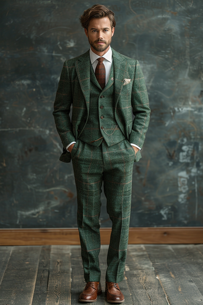 Mint Flannel Suit — Custom Made to Measure
