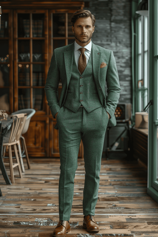 Mint Cashmere Blend Suit — Custom Made to Measure