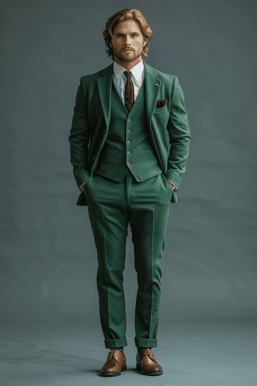 Mint Cotton Graduation Suit — Custom Made to Measure