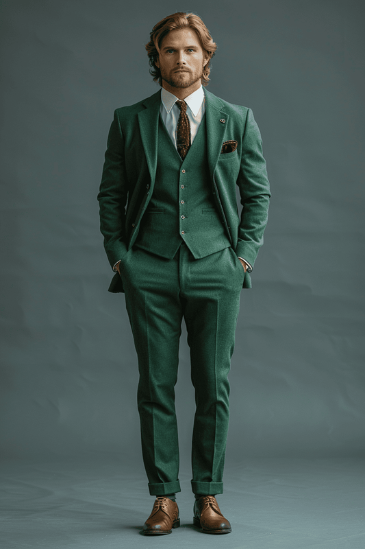 Mint Cotton Graduation Suit — Custom Made to Measure