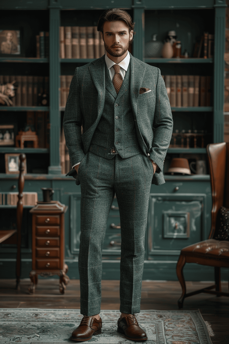 Mint Linen Graduation Suit — Custom Made to Measure