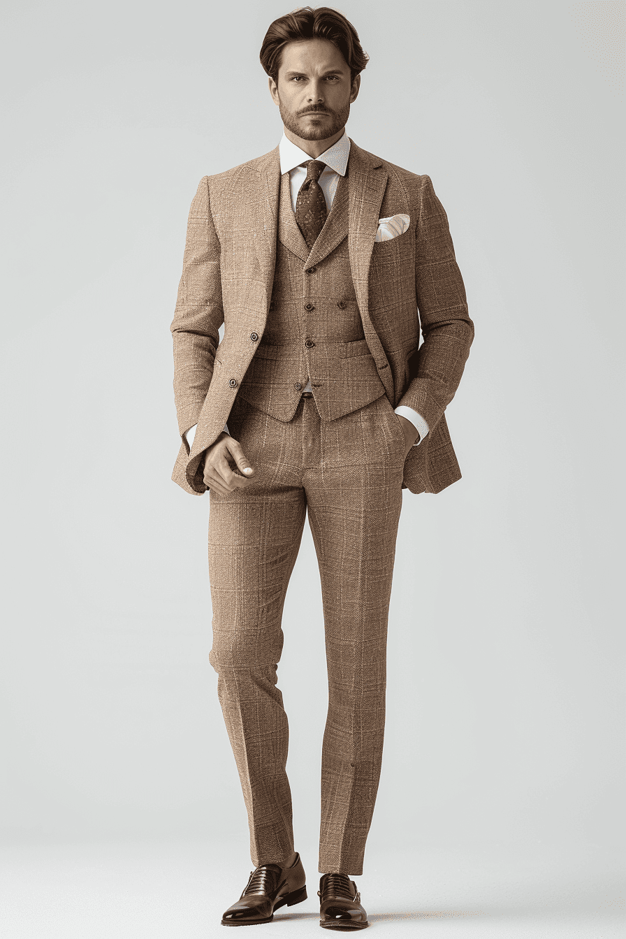 Off-White Linen Graduation Suit — Custom Made to Measure