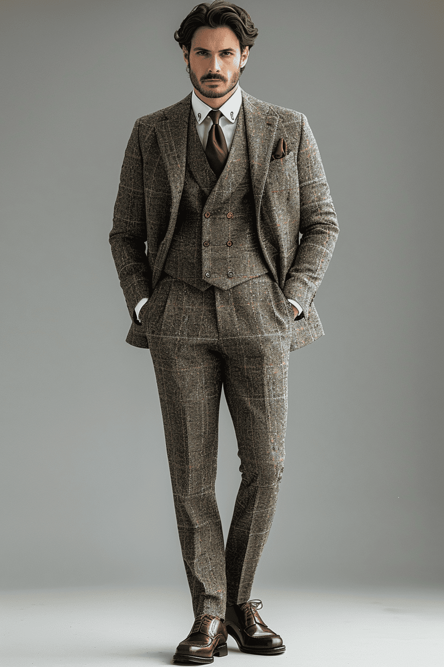 Off-White Wool Cocktail Party Suit — Custom Made to Measure