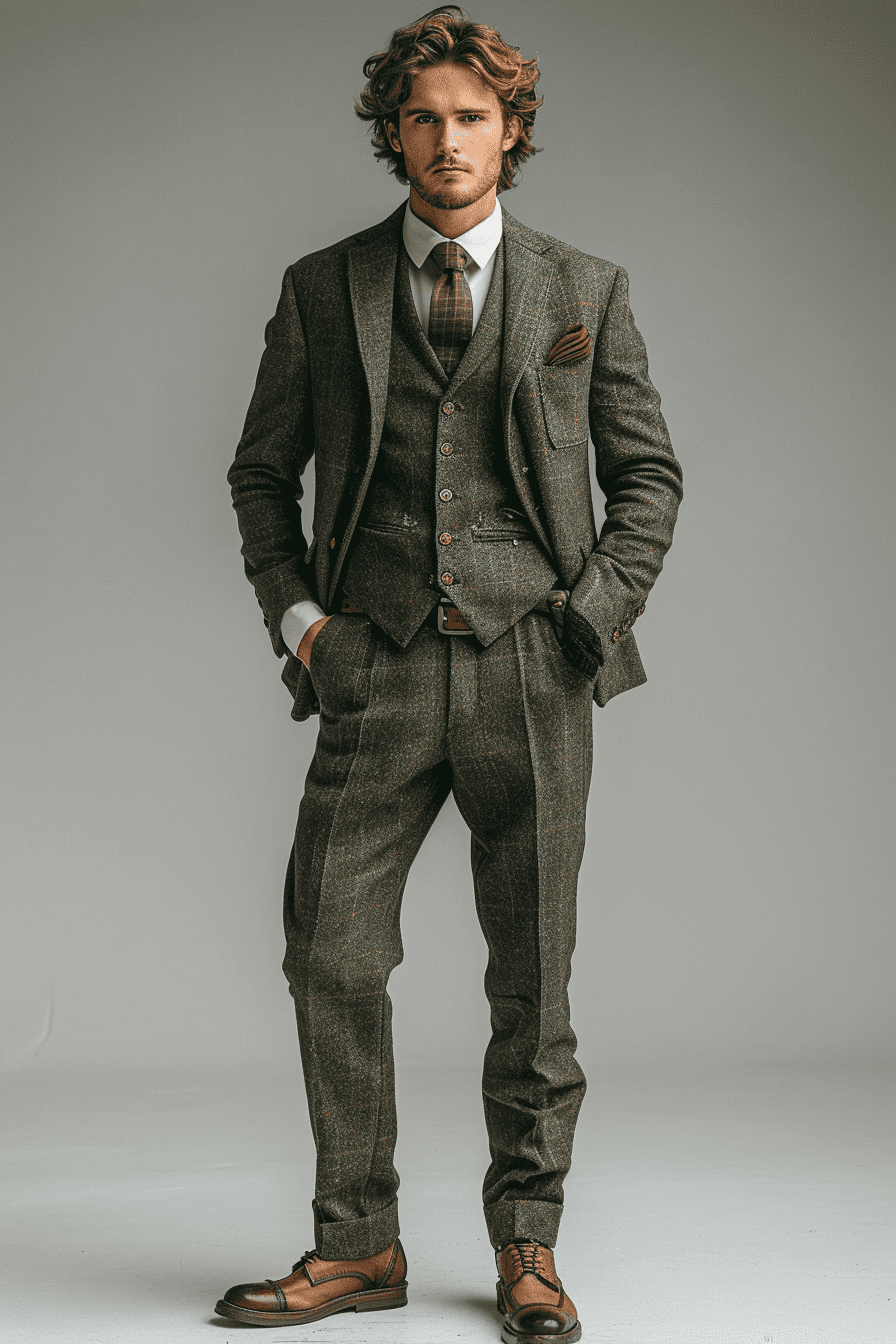 Olive Cotton Graduation Suit — Custom Made to Measure