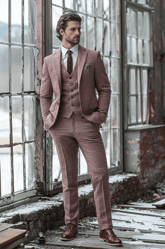 Pink Tweed Suit — Custom Made to Measure