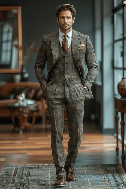 Pistachio Flannel Suit — Custom Made to Measure