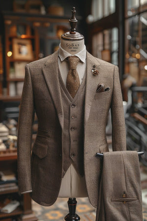 White Wool Suit — Custom Made to Measure — 1