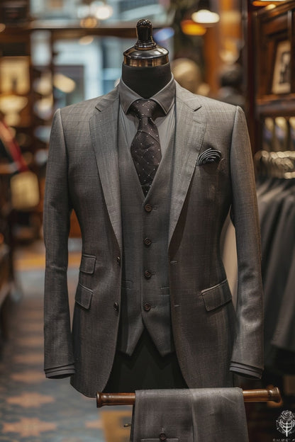 Black Wool Suit – Classic Tailored Fit | Premium Men's Formalwear