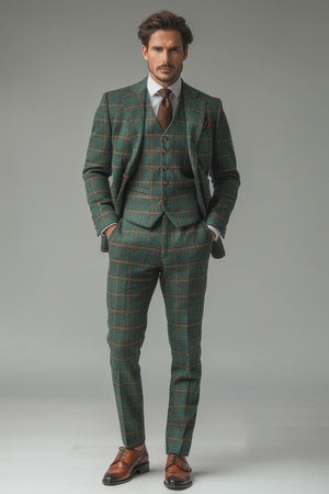 Turquoise Flannel Suit — Custom Made to Measure — 4