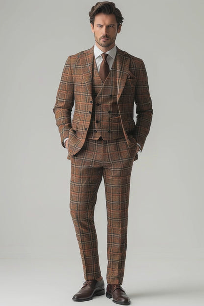 Peach Flannel Suit — Custom Made to Measure
