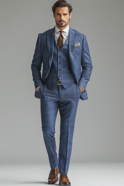 Cobalt Blue Flannel Suit — Custom Made to Measure
