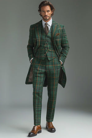 Emerald Green Flannel Suit — Custom Made to Measure — 1
