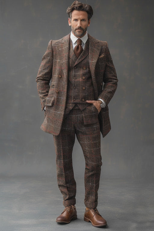Khaki Flannel Suit — Custom Made to Measure