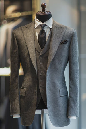 Medium Grey Linen Suit – Custom Made & Made to Measure — 1