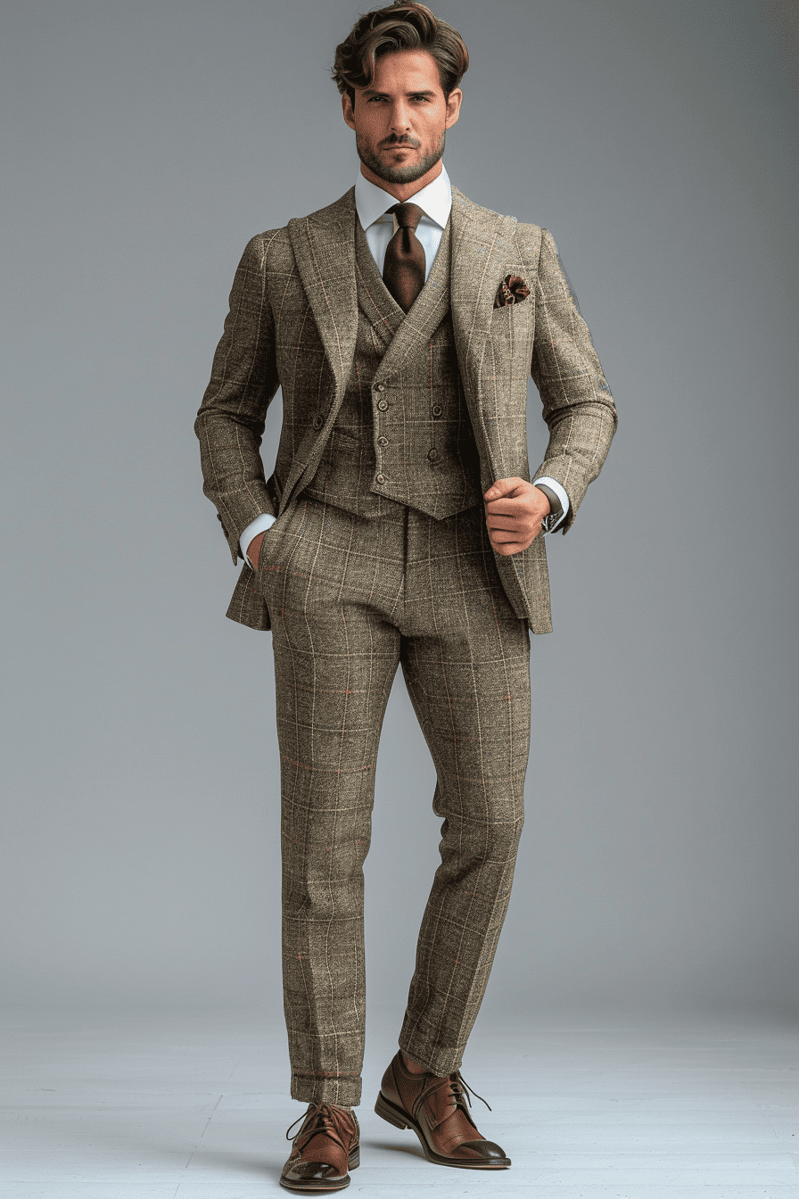 Sage Beige Linen Graduation Suit — Custom Made to Measure