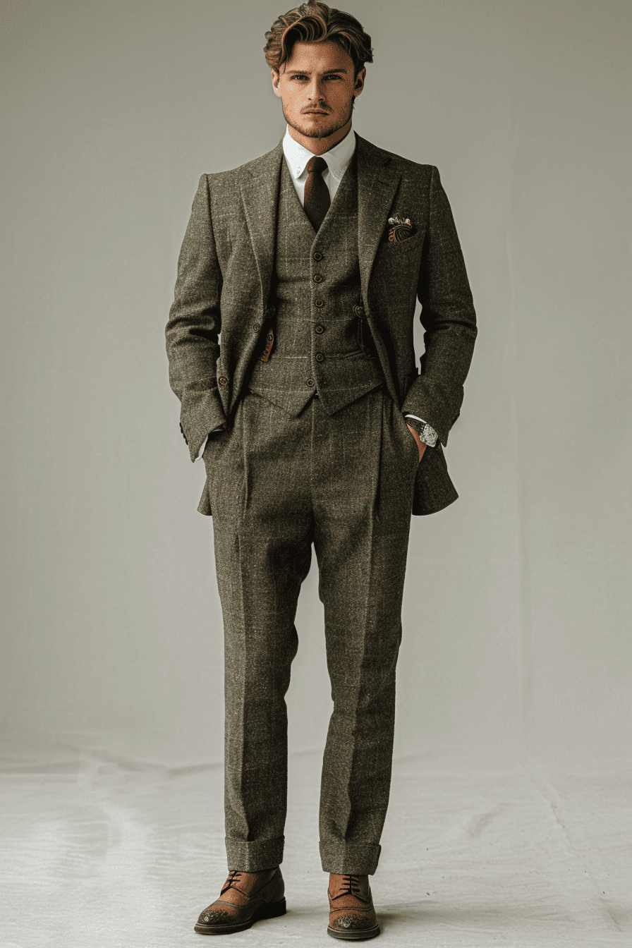 Sage Green Linen Graduation Suit — Custom Made to Measure