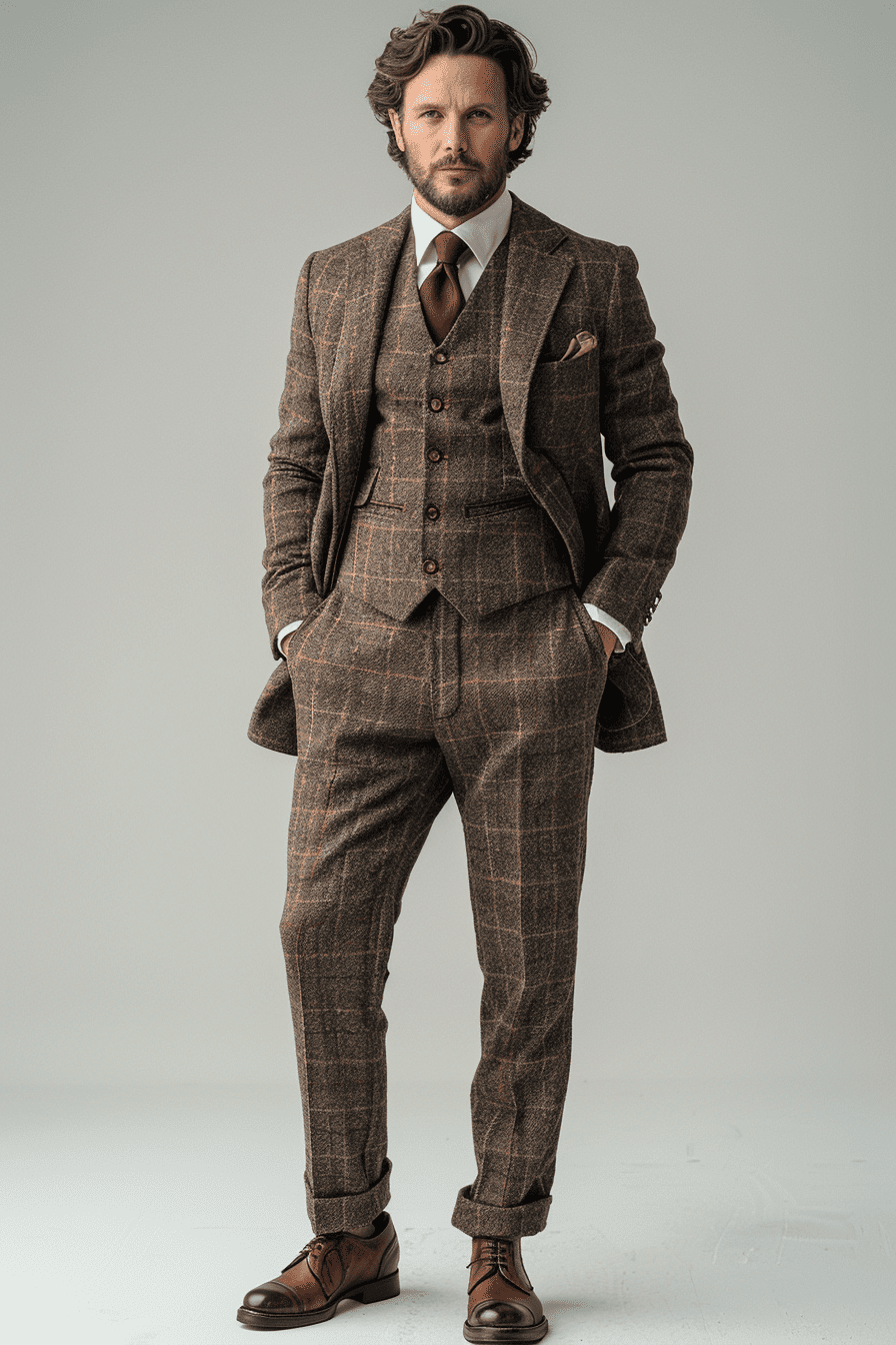 Sand Flannel Suit — Custom Made to Measure