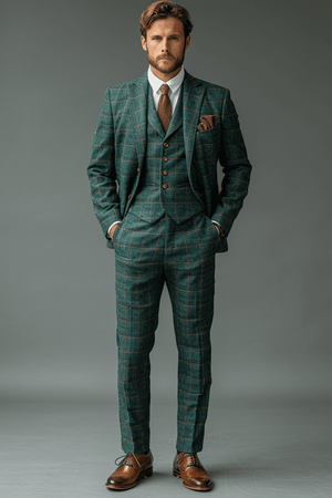 Seafoam Flannel Suit — Custom Made to Measure — 3