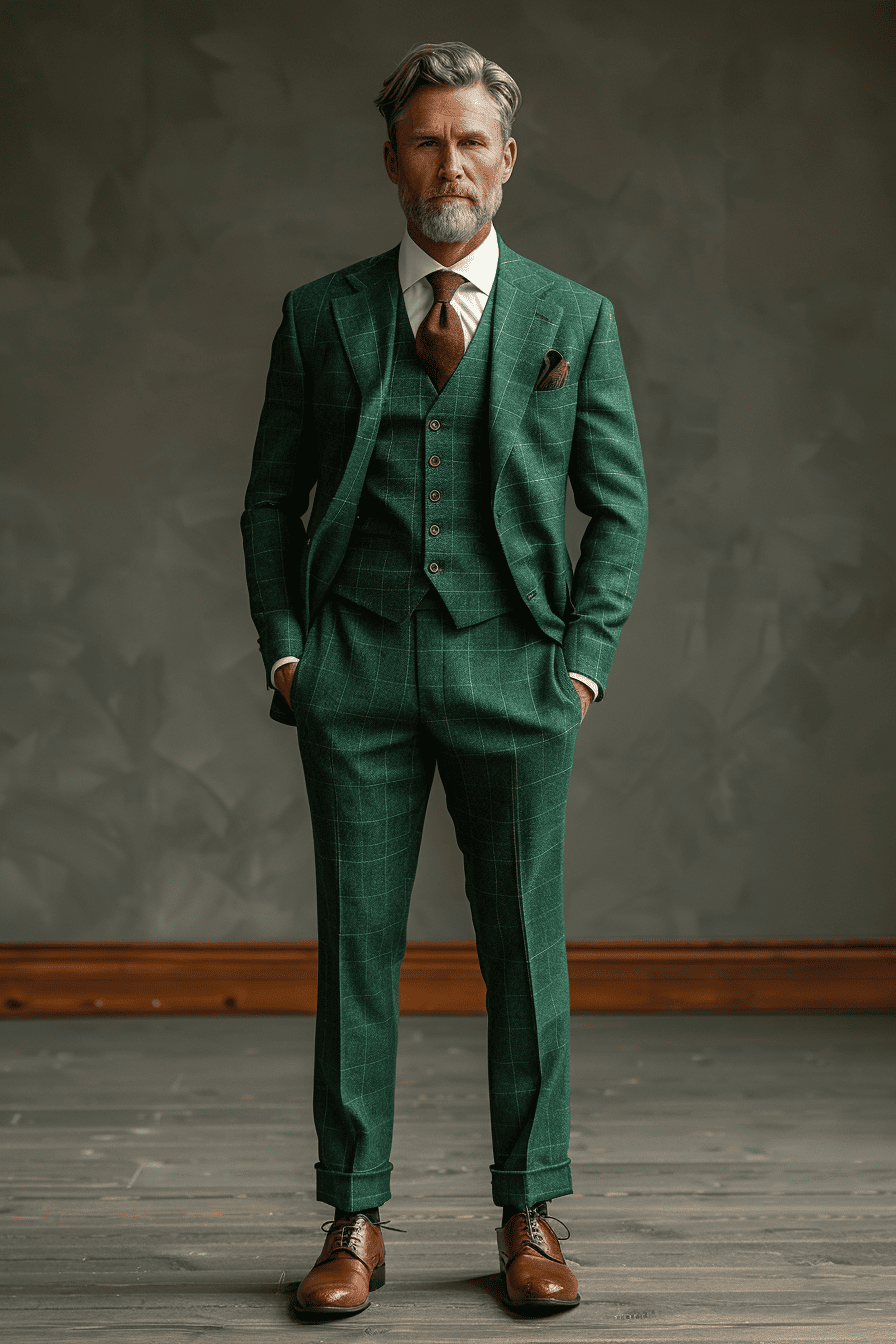 Seafoam Silk Blend Father of the Bride Suit — Custom Made