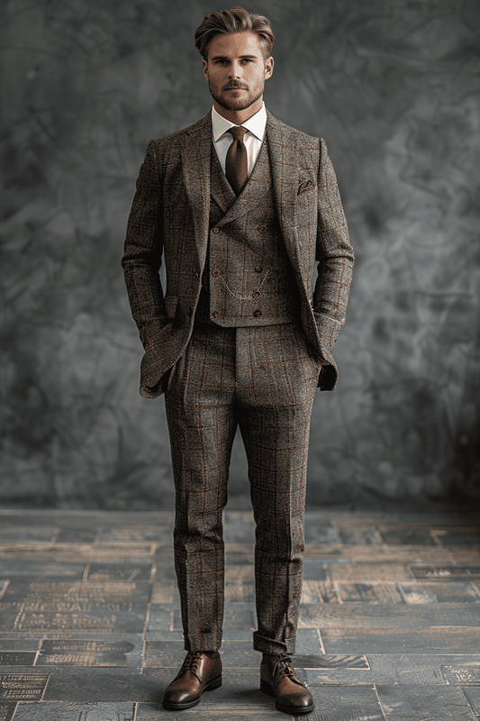 Silver Linen Father of the Bride Suit — Custom Made